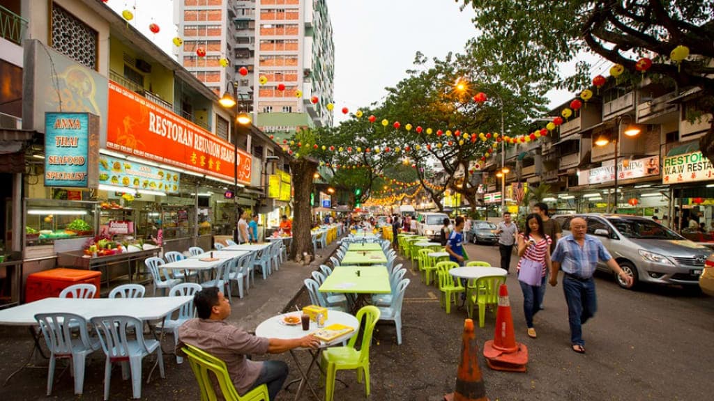 City Center Night Food Street