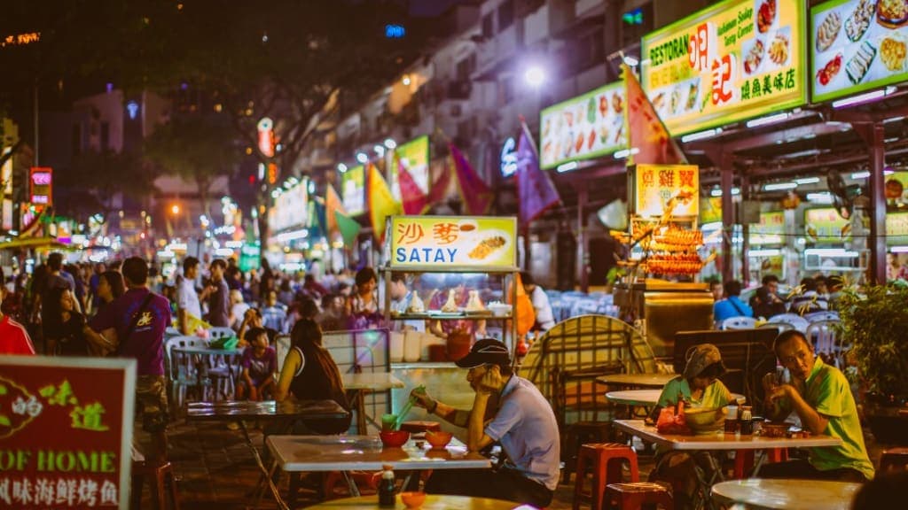 City Center Night Food Street
